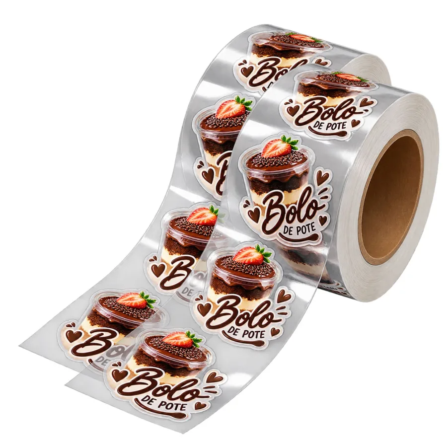 Adesivo BOPP Transparente em Bobina Laminado