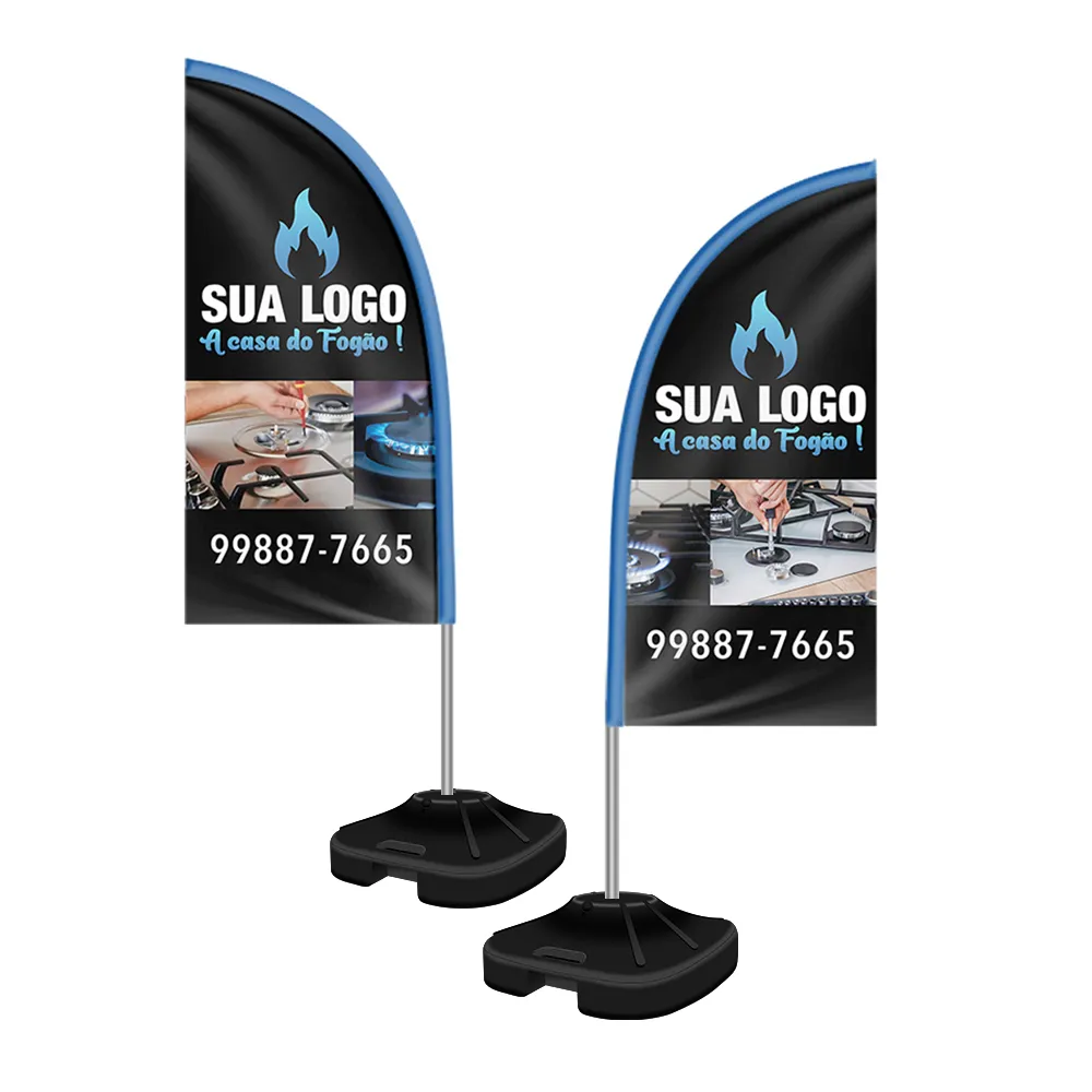 Windbanner Faca 2m Kit Completo