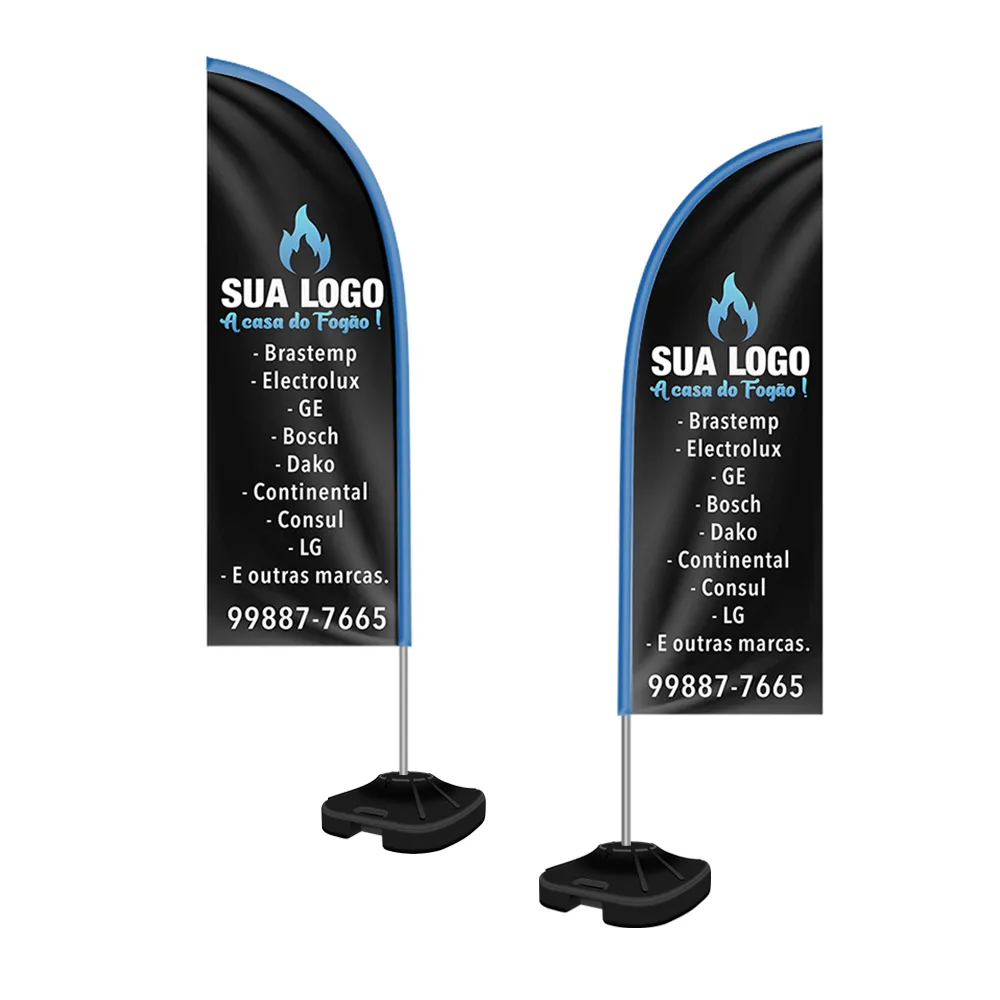Windbanner Faca 2,5m Kit Completo