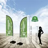 Windbanner Faca 2,5m Kit Completo 2