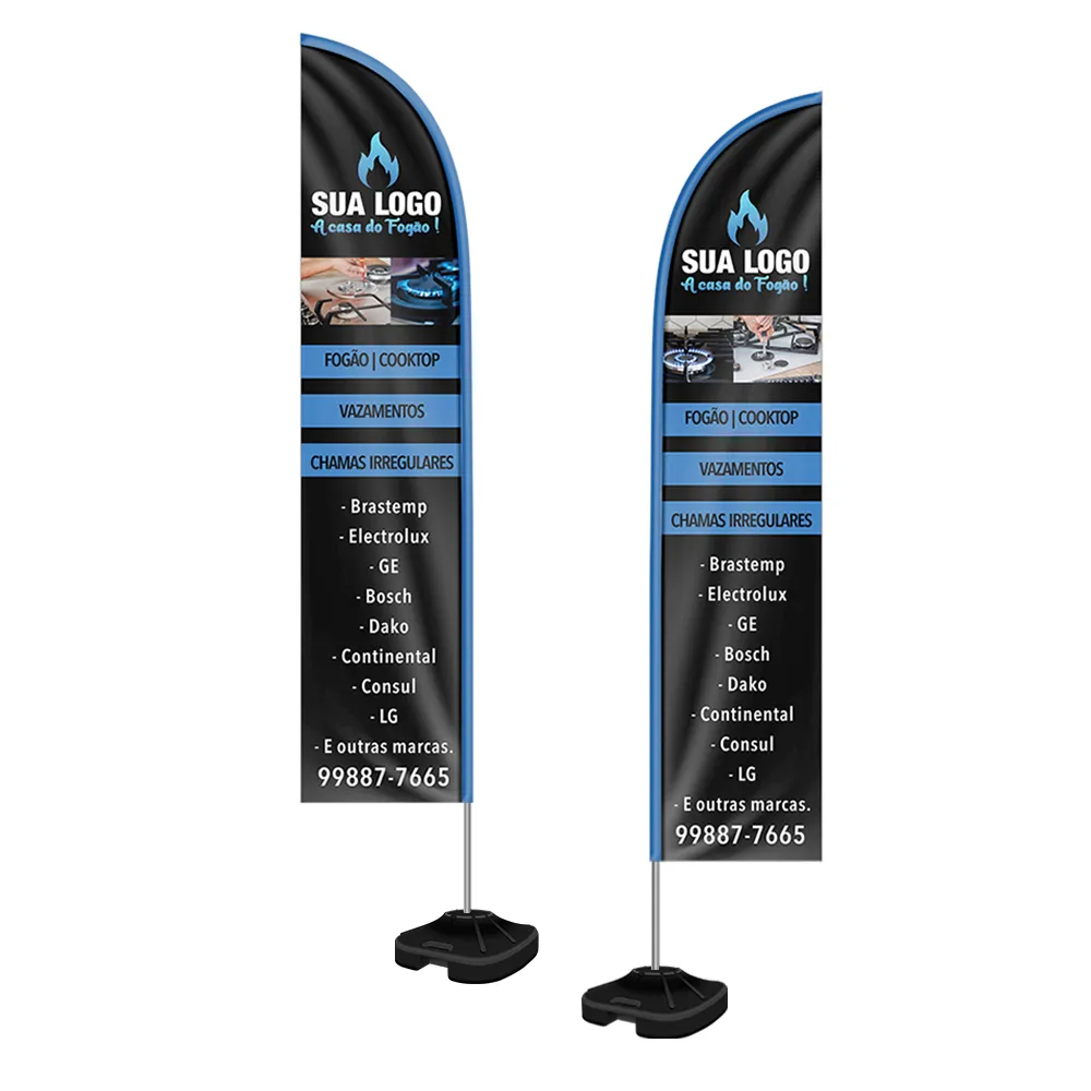 Windbanner Faca 3,5m Kit Completo