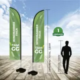 Windbanner Faca 3,5m Kit Completo 2