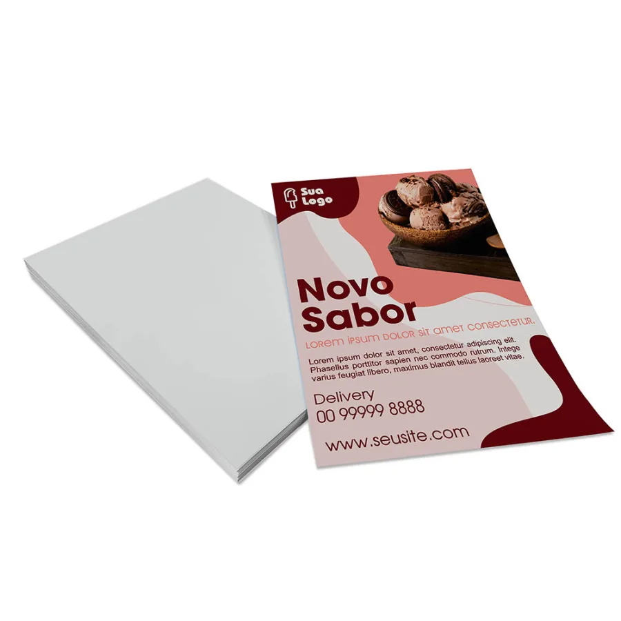 Panfleto 15x20cm Couche 90g Colorido Frente